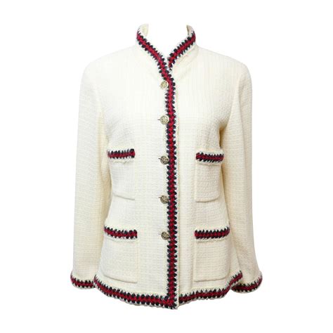 chanel coat white|Chanel coats for sale.